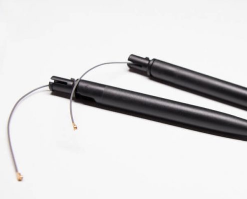 2.4G天線5dbi wifi 黑色大s外置膠棒天線配IPEX跳線